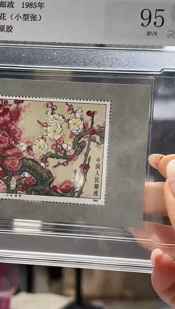 T103M 梅花（小型张）精大盒 RCGS评级 原胶