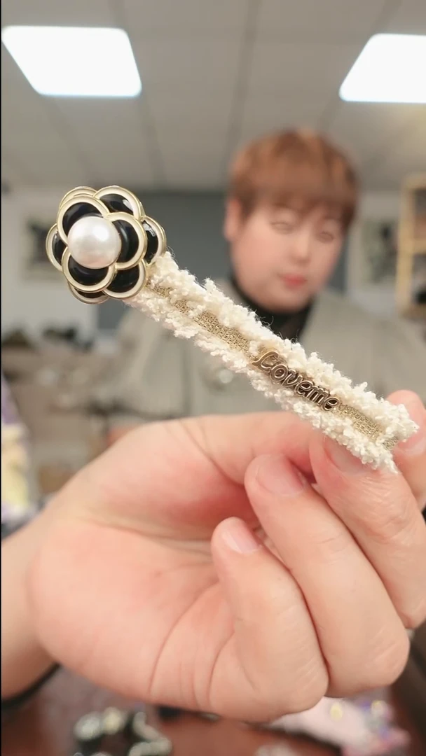 非金属布艺发夹