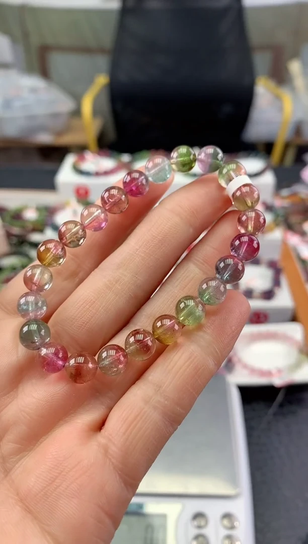 未镶嵌手串碧玺多样性发一条