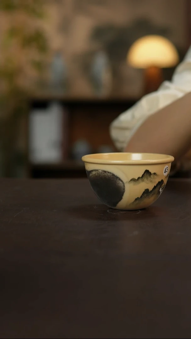 杯景德镇陶瓷杯碗柴烧多人