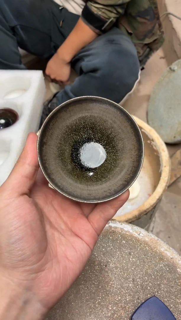 茶盏真柴烧建盏换点柴火