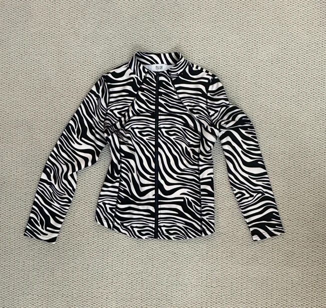 【斑马纹】立领开衫速干运动衣  68193#