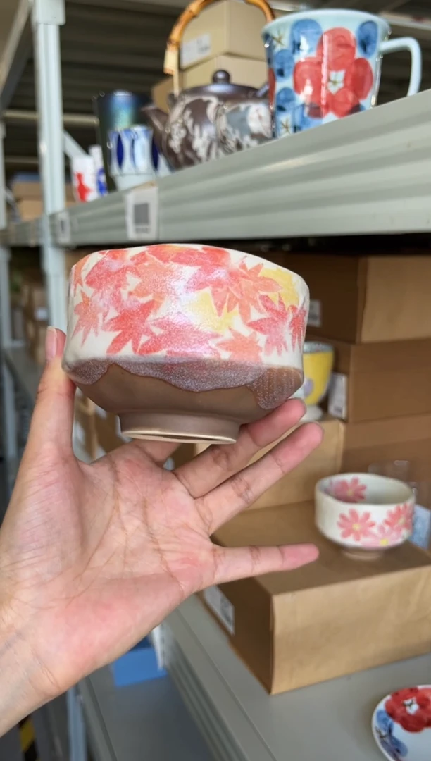 瓷片福利 秋枫茶碗
