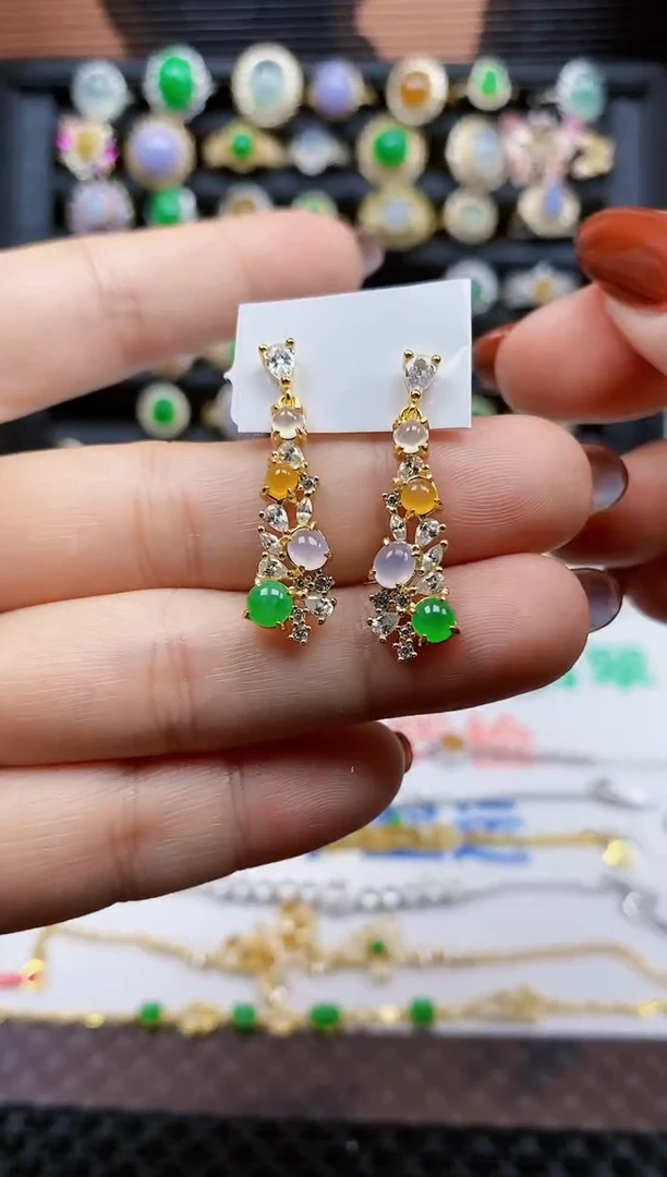 银S925镶嵌戒指翡翠469