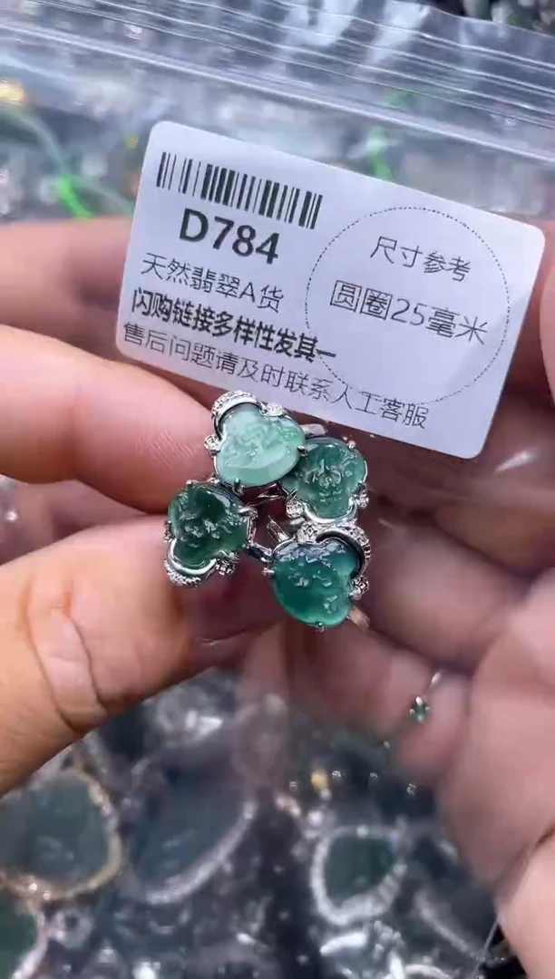 【闪购商品】翡翠颈饰未镶嵌D784戒指 多样性发其一