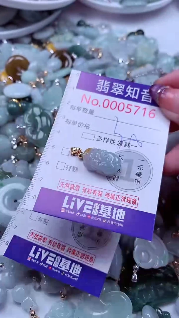翡翠未镶嵌吊坠(不含链)5716