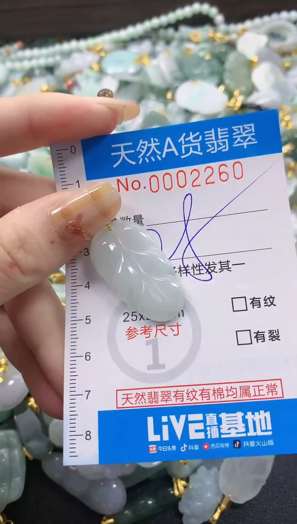 颈饰未镶嵌翡翠净货挂件-2260