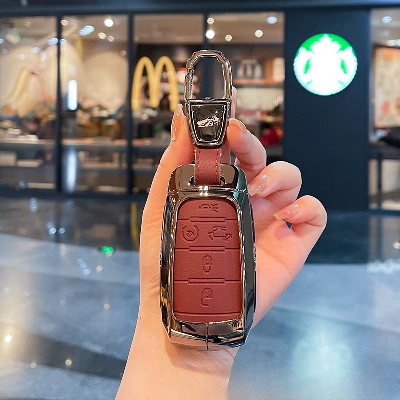 适用2024款道奇公羊汽车钥匙包套霸王龙挑战者长角号酷威保护壳扣