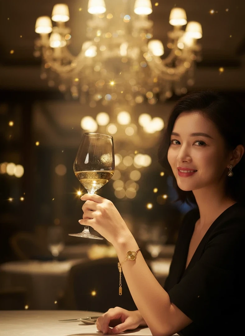 铜合金手链 【高定版本】四叶草手链女款时尚气质轻奢百搭双面经典