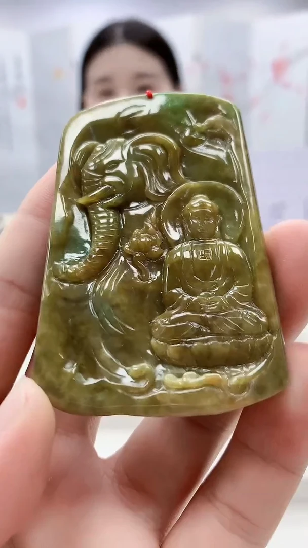 未镶嵌定制翡翠雨***…4812bb-毛货挂件5