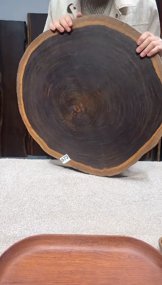 【闪购商品】风车木（黑檀木）尺寸63*59*5编号673