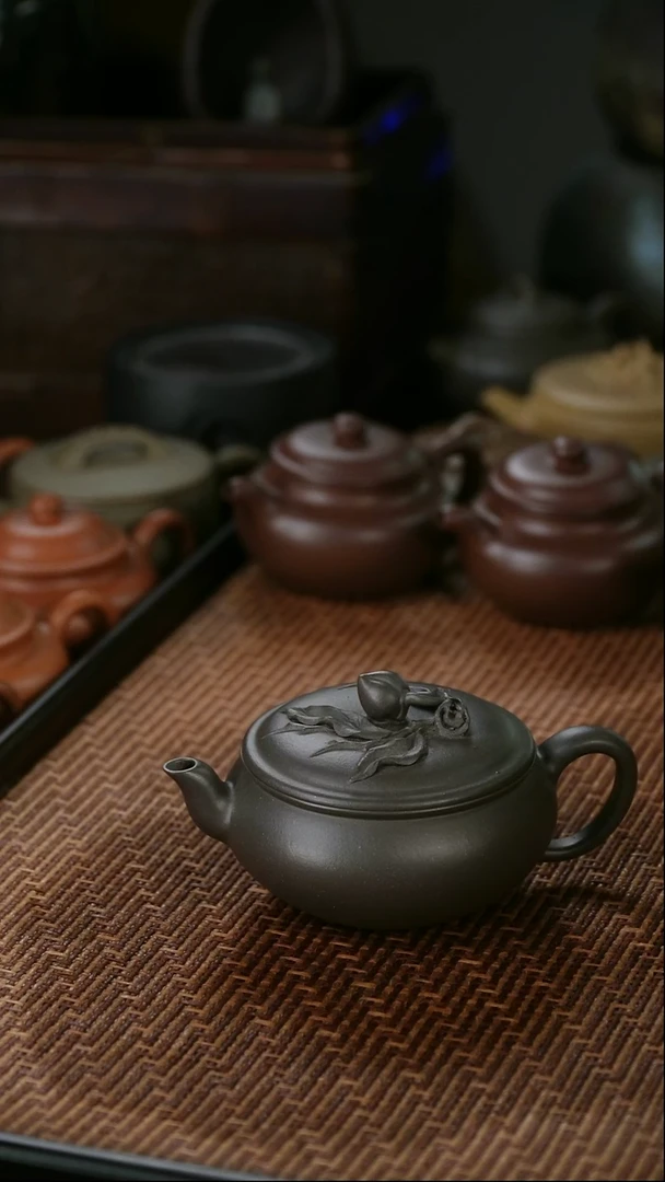 茶壶紫砂大**哥上核桃全手工