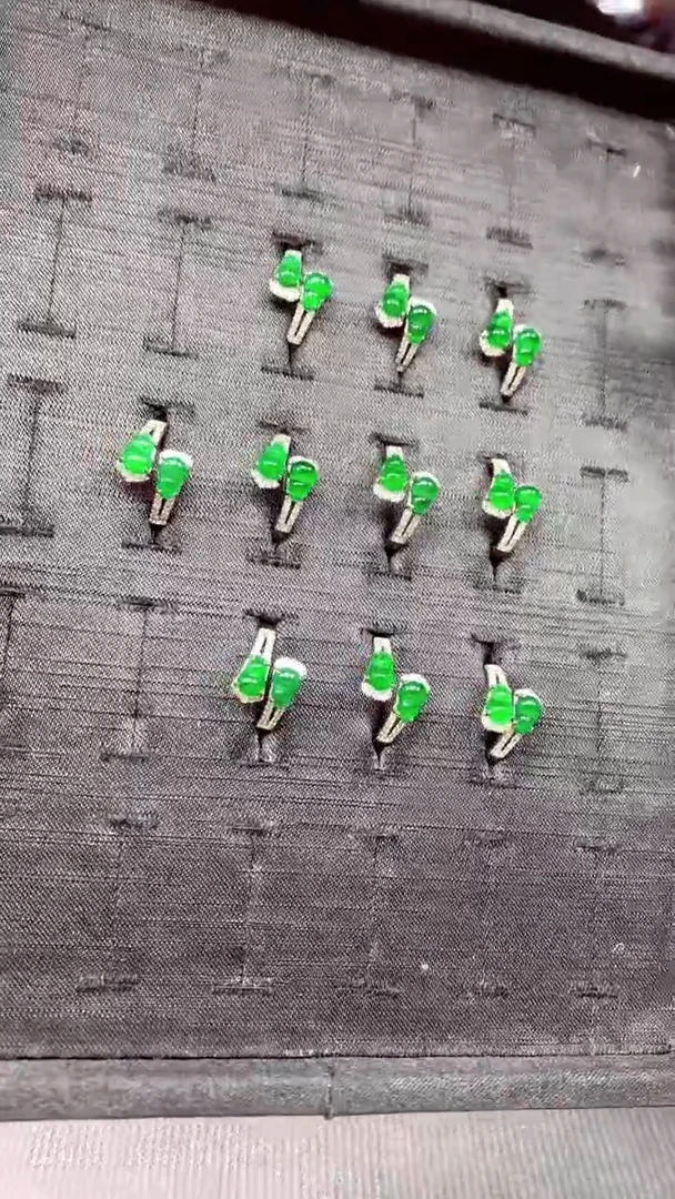 【闪购商品】翡翠戒指银S925镶嵌N多样性发货拍一发一