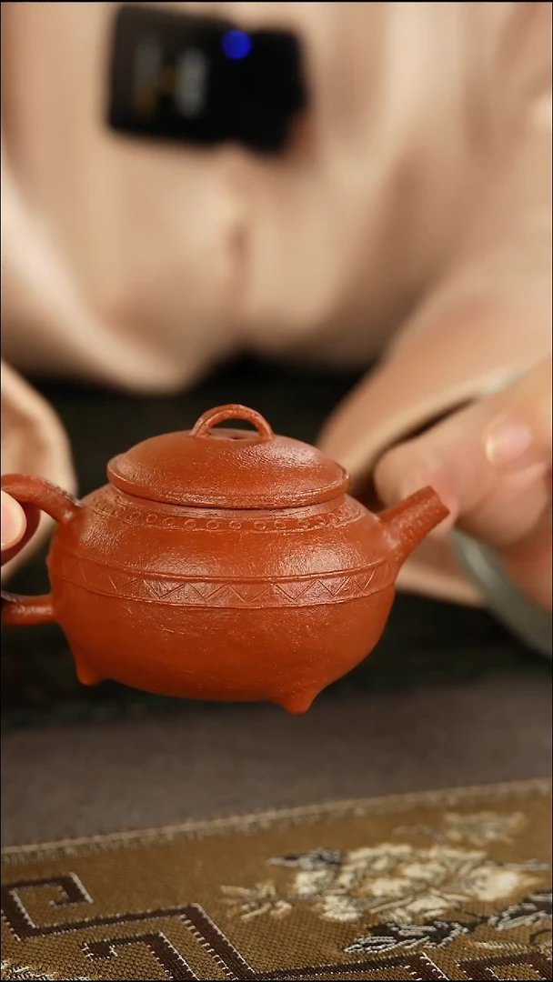 善窑厂汝窑紫砂朱泥壶