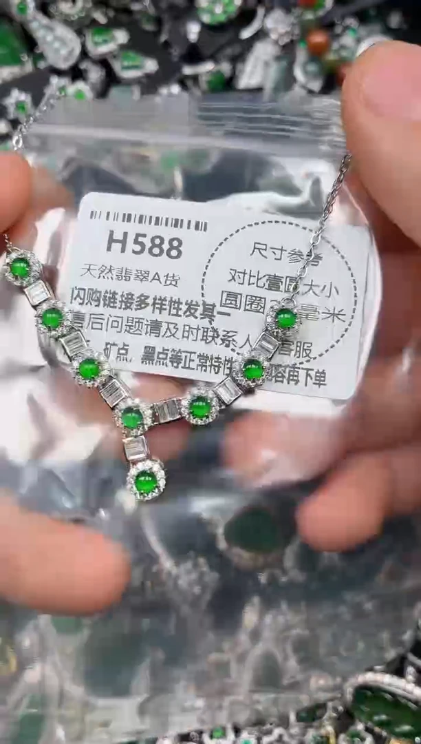 颈饰未镶嵌翡翠H588项链