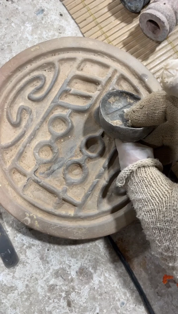 瓷片手工，手绘，陶瓷