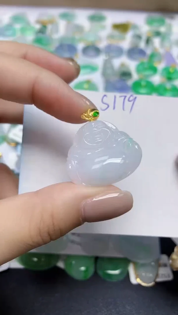 颈饰未镶嵌翡翠天然缅甸翡翠A货翡翠百元以上9元证书费自理