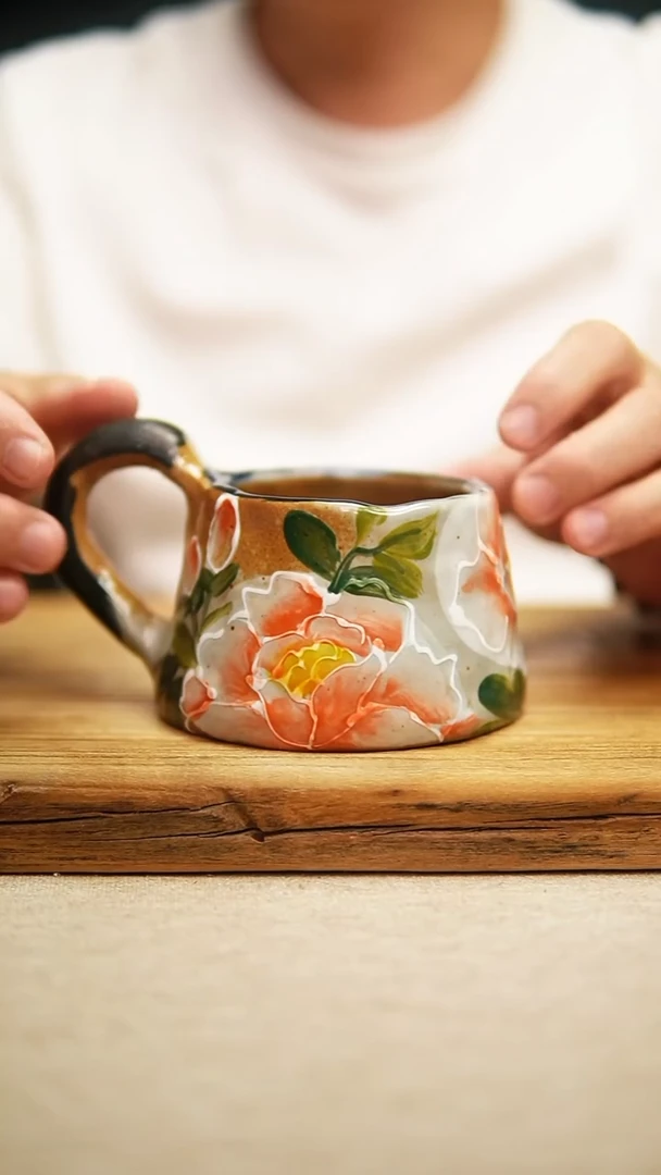 @@陶园瓷舍@@纯手工手绘@高温釉下彩