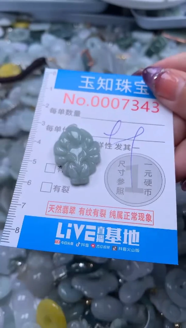 翡翠未镶嵌吊坠(不含链)7343