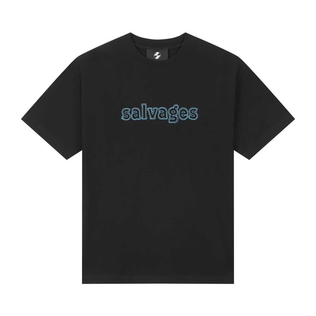 【官方正品】THE SALVAGES 美式宽松字母刺绣圆领套头短袖