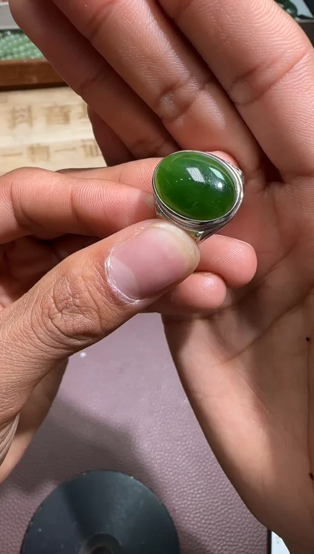 【闪购商品】和田玉【钰114GH】12银S925镶嵌9007