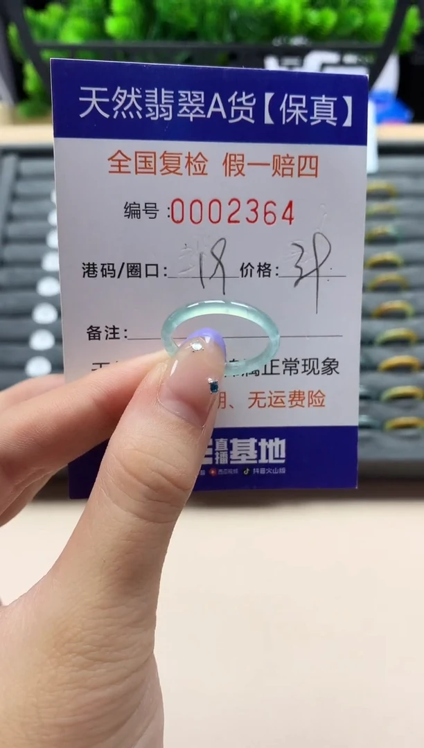未镶嵌戒指翡翠天然  2364