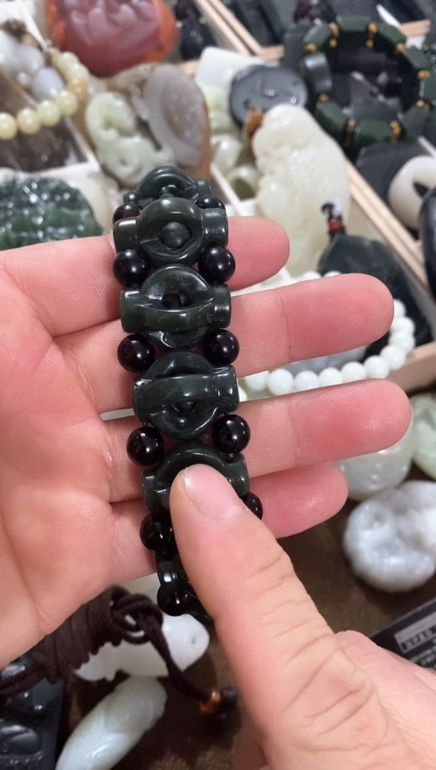 【闪购商品】和田玉吊坠(不含链)未镶嵌时来运转 手串