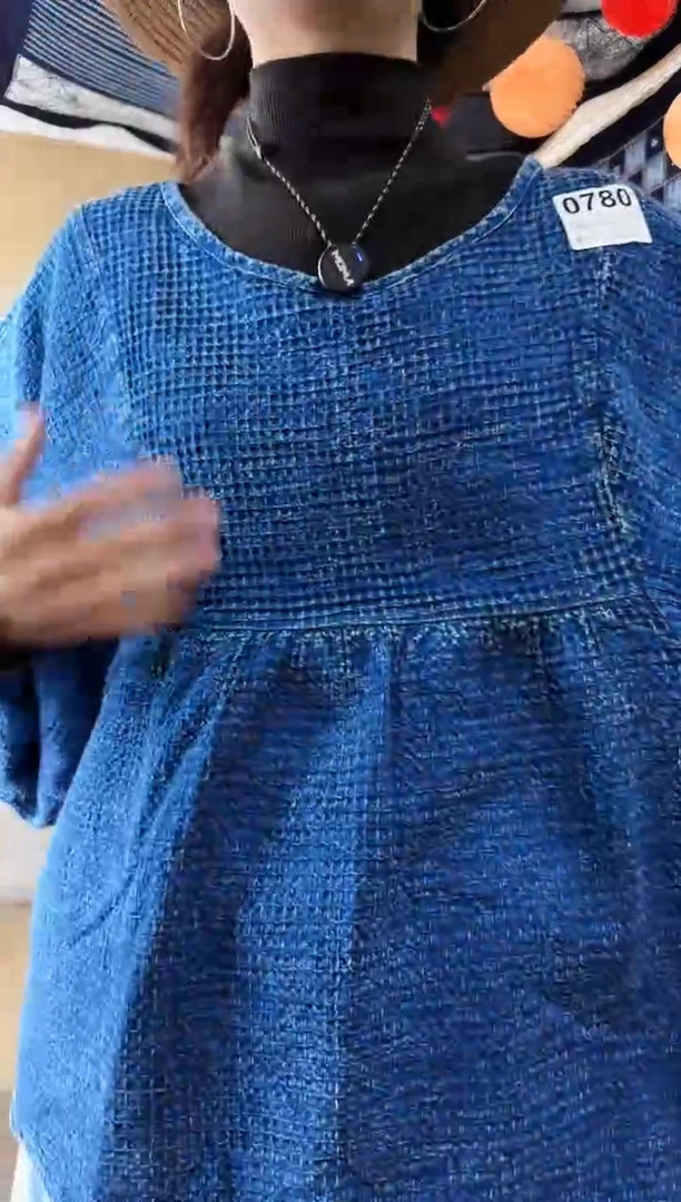 【闪购商品】设计师款蓝染半袖