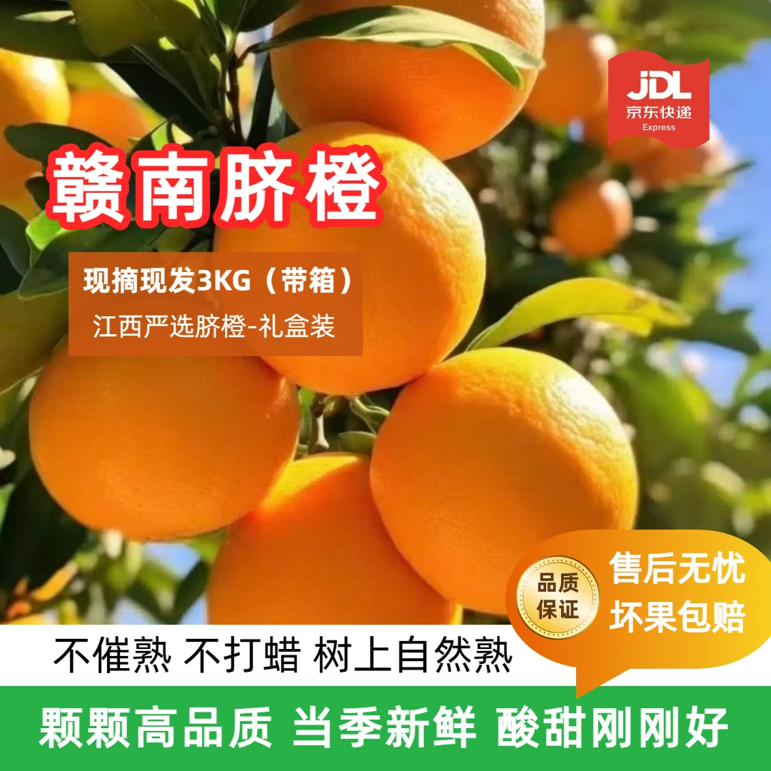 【出口标准】正宗赣南脐橙 脆爽清甜2025产季现摘现发优质农副产品