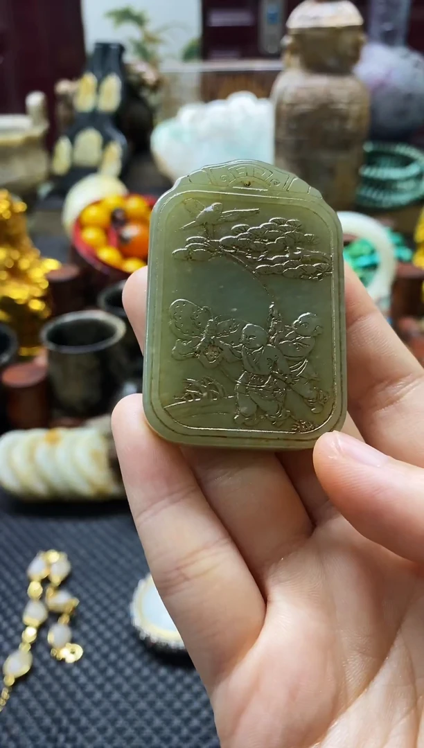 未镶嵌和田玉挂件牌子