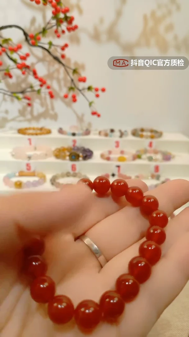 未镶嵌手链水晶红玛瑙