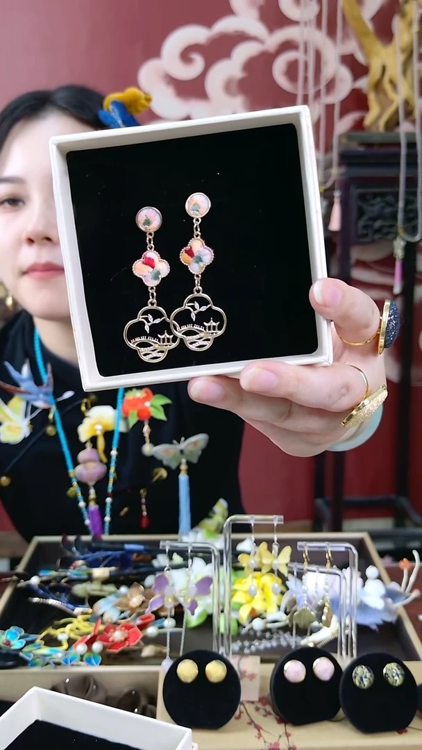 刺绣非遗绒花002