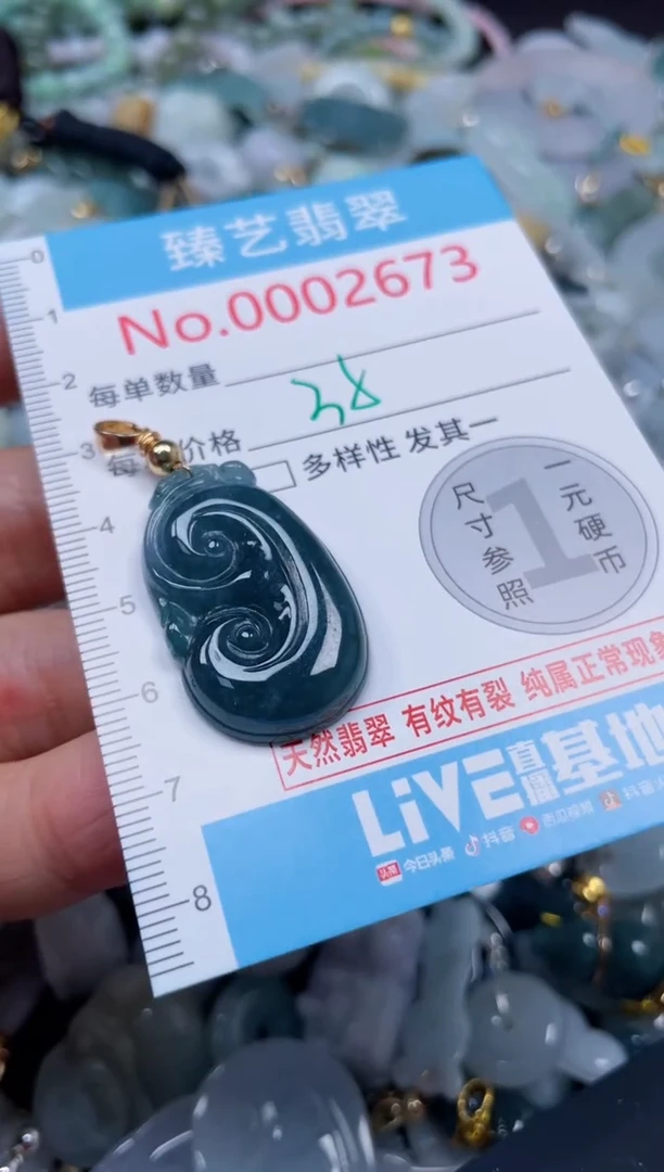 颈饰未镶嵌翡翠2673