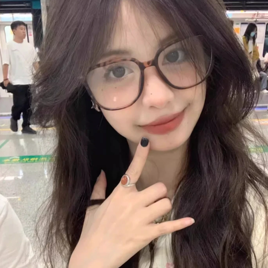 复古玳瑁眼镜女大脸素颜大框豹纹眼镜框架显脸小超轻百搭