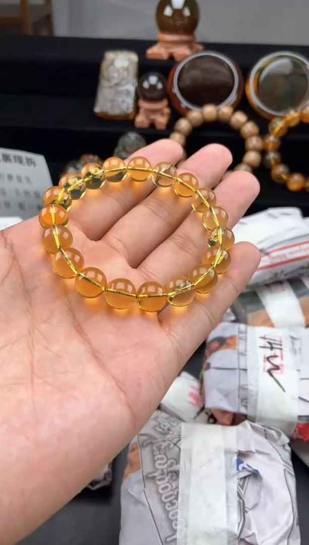 手链琥珀未镶嵌嫣*蓝珀手串