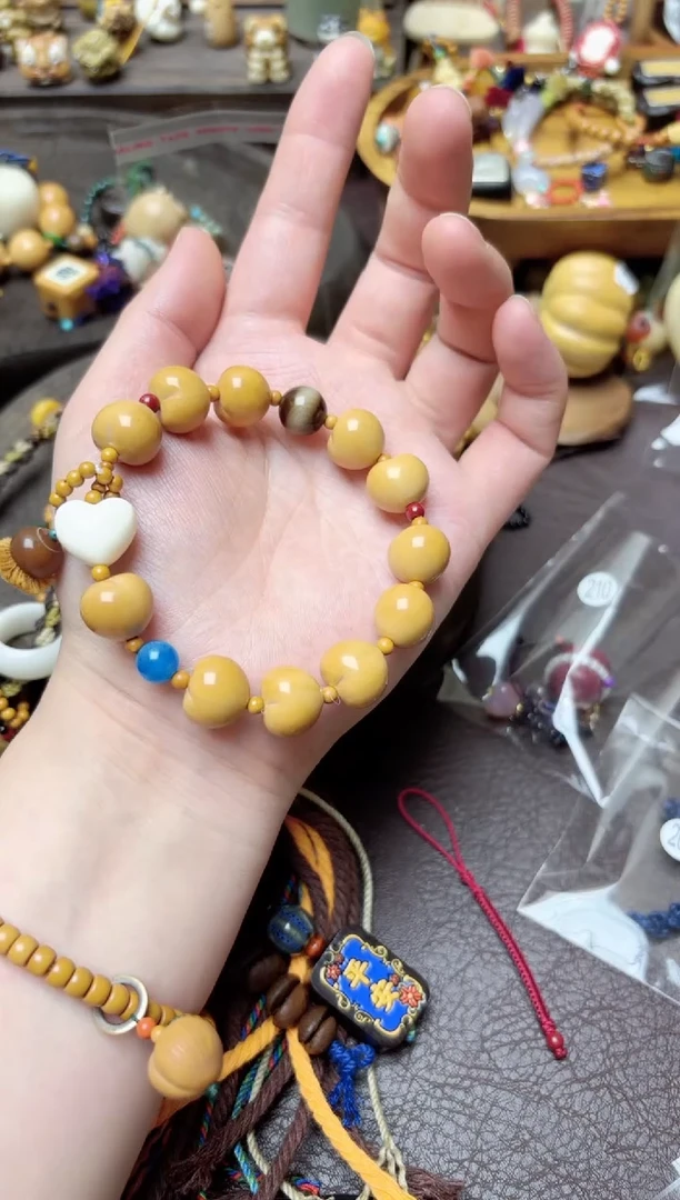 手串猴头核桃爱心手链