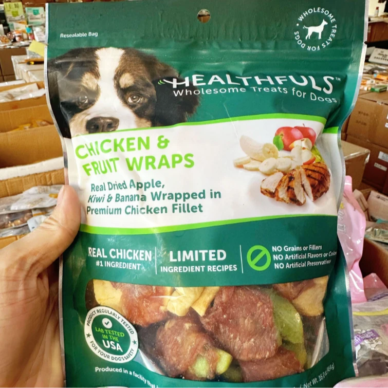 【狗狗解馋零食】水果鸡454g狗狗零食鸡肉缠猕猴桃香蕉苹果