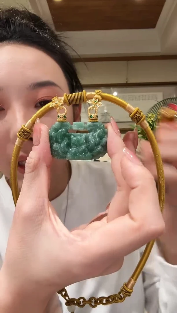 【闪购商品】翡翠颈饰未镶嵌国风