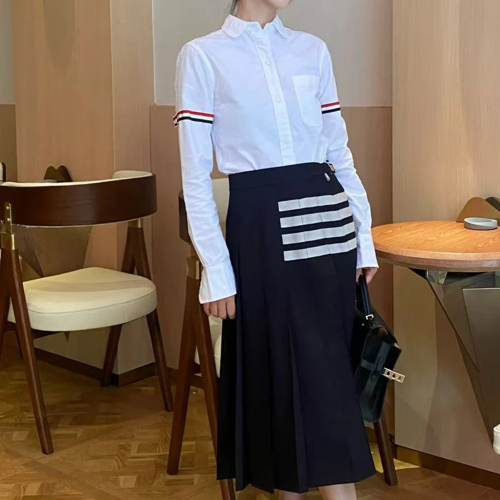 未使用 THOMBROWNE 经典百褶半身裙 不支持七天