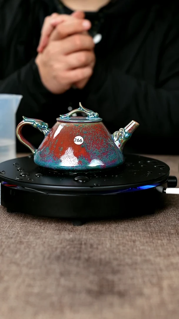 壶266#于大鹏一级品原矿钧瓷龙吟壶