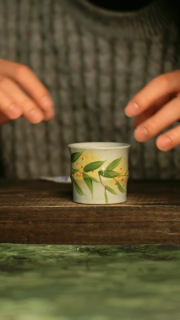 瓷器青诗集手工手绘瓷器