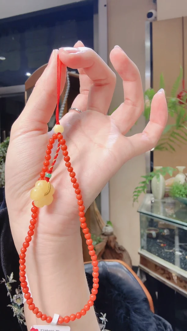 【闪购商品】南红玛瑙挂件未镶嵌蜜蜡花南红挂件