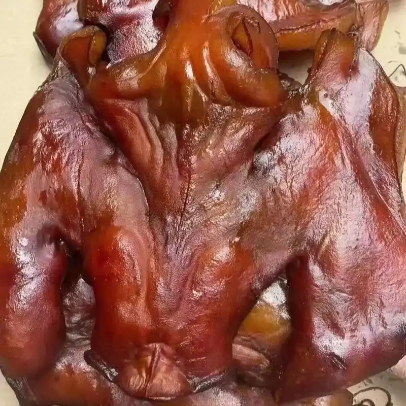 【现场称重】农家风味传统柏树枝烟熏腊猪脸YY