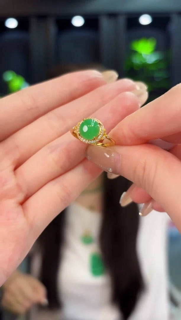 翡翠戒指未镶嵌缅料A货/多样性发货/一件