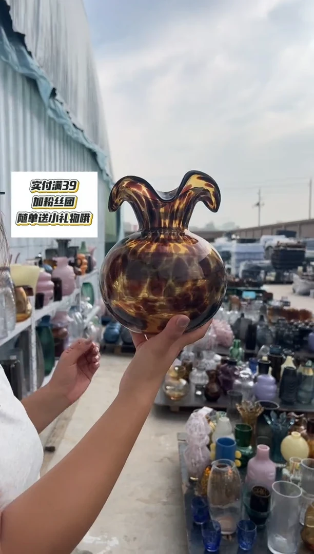 玻璃花瓶用于客厅桌面插花装饰