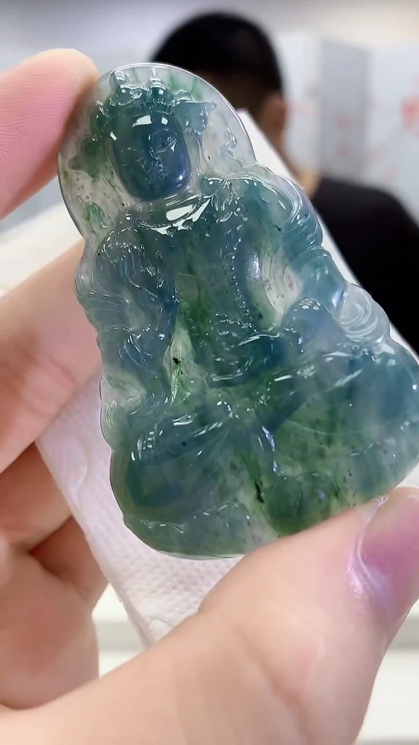 定制翡翠未镶嵌4831bb-毛货挂件30