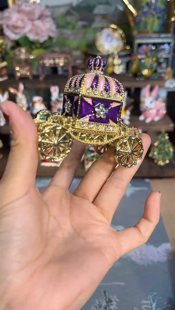 金属七宝烧首饰盒