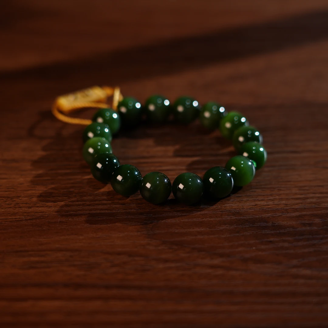 Gloire/古名【睿泽鉴宝】和田玉猫眼手串12mm HZ1048