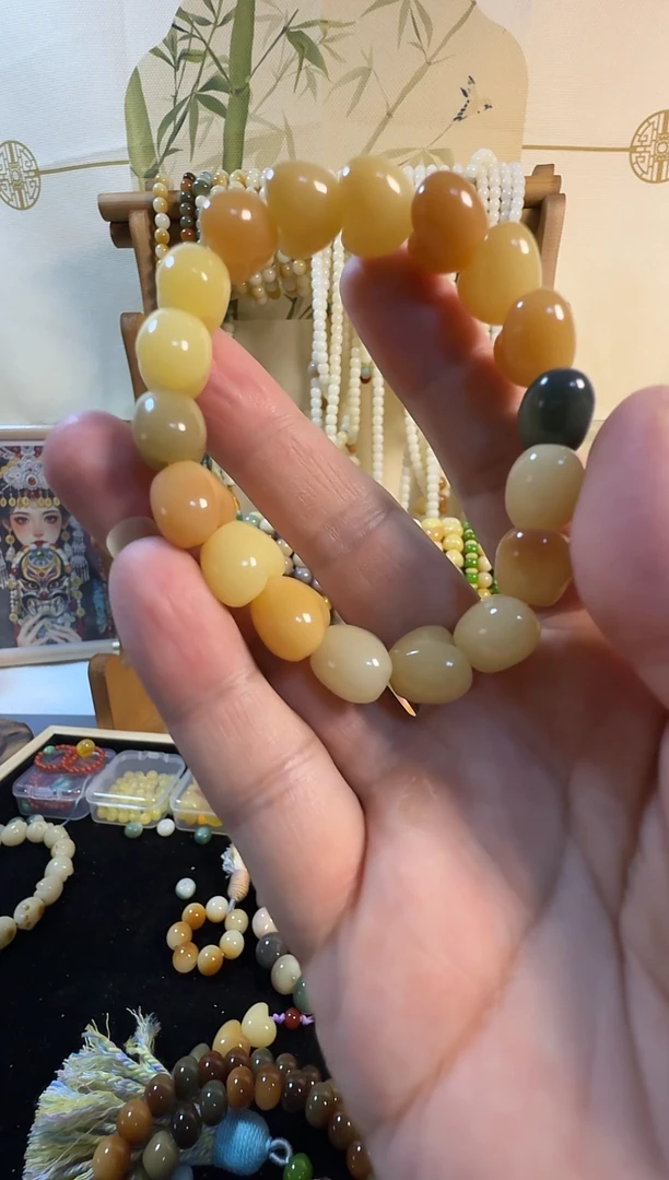 手串菩提根/象牙果心形单圈卡13