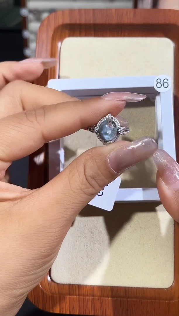 【闪购商品】水晶戒指银S925镶嵌定制